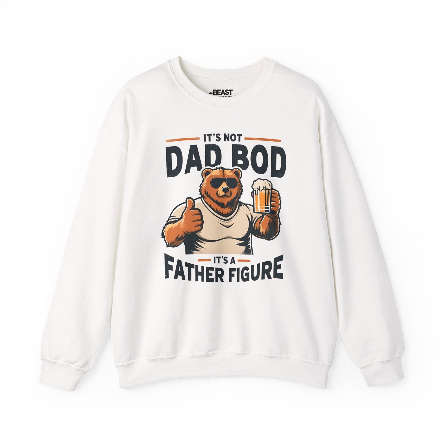 it s not dad bod it s a father figure sweatshirt white sweatshirt uk Father's Day gift idea