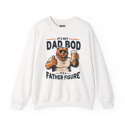 it s not dad bod it s a father figure sweatshirt white sweatshirt uk Father's Day gift idea