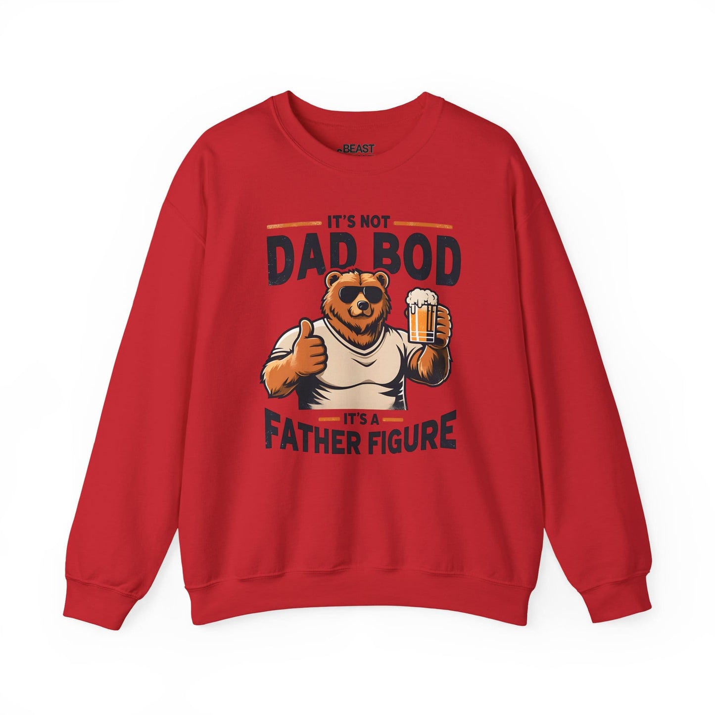 it s not dad bod it s a father figure sweatshirt red sweatshirt uk Father's Day gift idea