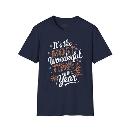 it s the most wonderful time of the year christmas t-shirt navy t-shirt uk Christmas gift idea
