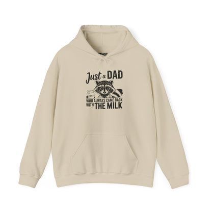 just a dad who came back with the milk hoodie funny dad gift sizes s-5xl hoodie uk Christmas gift idea image 6