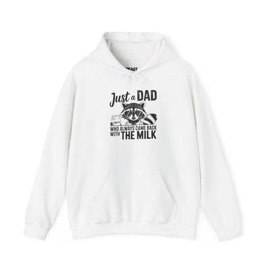 just a dad who came back with the milk hoodie funny dad gift sizes s-5xl hoodie uk Christmas gift idea