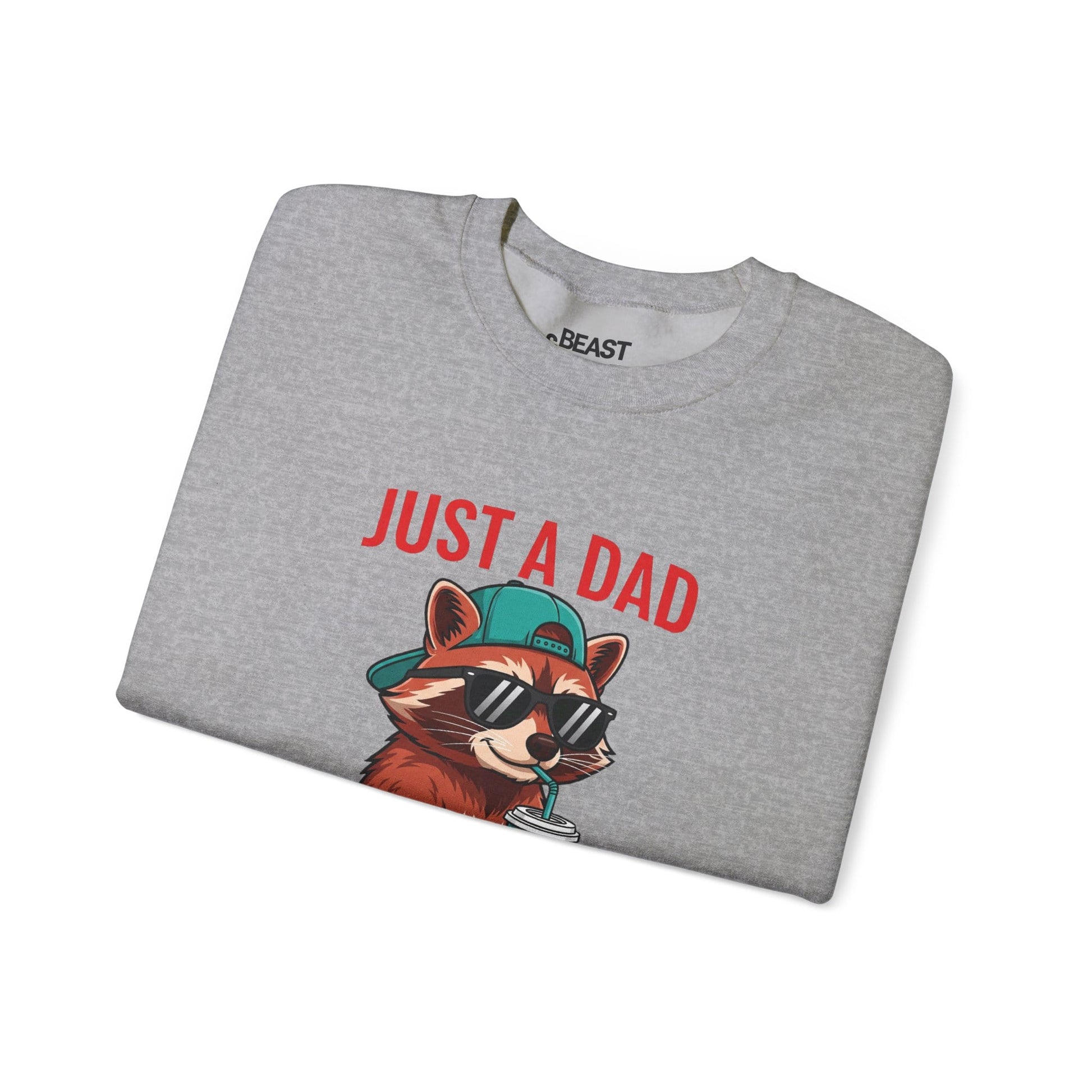 just a dad who came back with the milk sweatshirt cool raccoon dad gift sizes s-5xl sweatshirt uk Christmas gift idea image 9