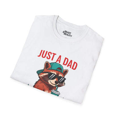 just a dad who came back with the milk t-shirt cool raccoon dad tee sizes s-3xl t-shirt uk Christmas gift idea image 4