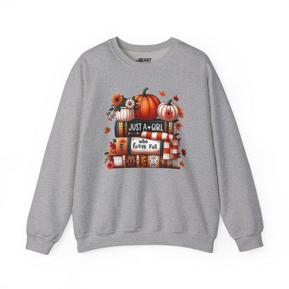 just a girl who loves fall sweatshirt women sport grey sweatshirt uk gift gift idea