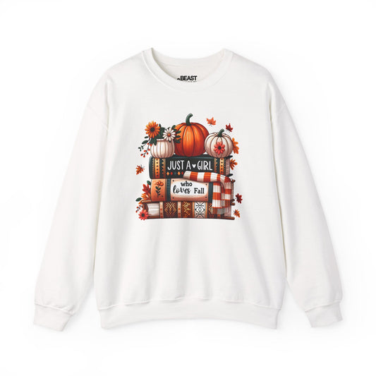 just a girl who loves fall sweatshirt women white sweatshirt uk gift gift idea