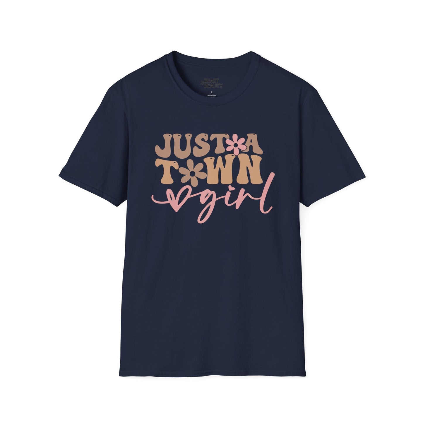 just a town girl t-shirt navy t-shirt uk cowgirl gift idea