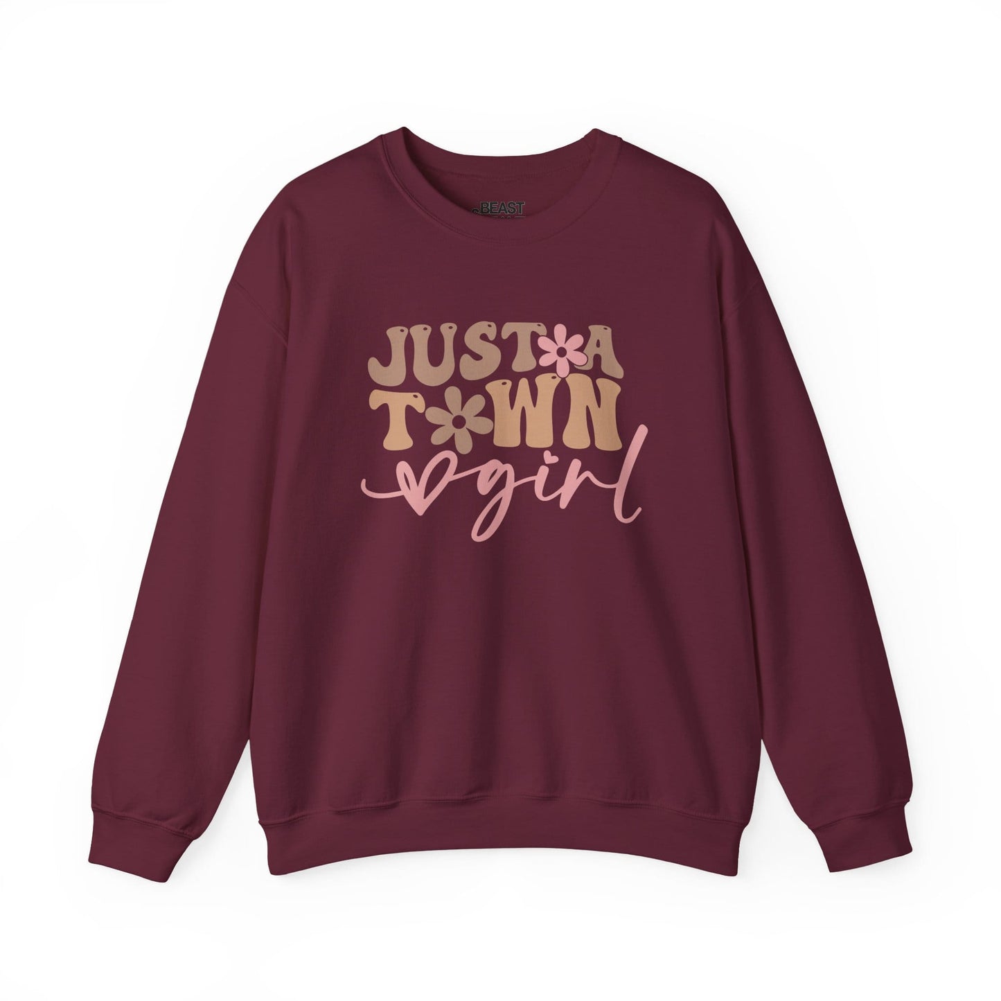 just a town girl western sweatshirt maroon sweatshirt uk cowgirl gift idea