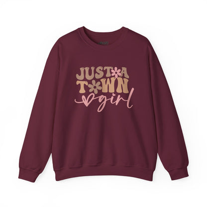 just a town girl western sweatshirt maroon sweatshirt uk cowgirl gift idea