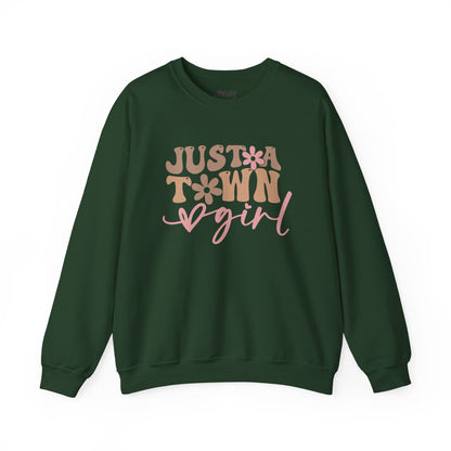 just a town girl western sweatshirt forest green sweatshirt uk cowgirl gift idea