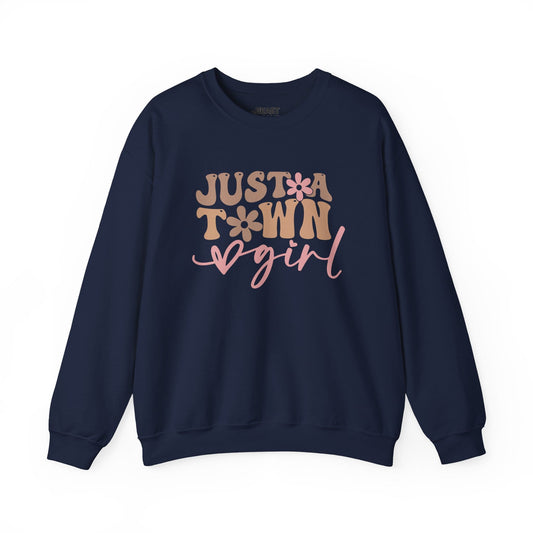 just a town girl western sweatshirt navy sweatshirt uk cowgirl gift idea