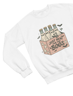 Just Here for the Boos Sweatshirt | Funny Halloween Drinking Jumper Sweatshirt / S (Adult) gift_idea unique_gift personalised_gift