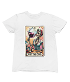 Just The One Wine Shirt | Funny Tarot Skeleton Drinking T-Shirt or Sweatshirt T-Shirt / small / White gift_idea unique_gift personalised_gift