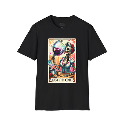 Just The One Wine Tarot T-Shirt Black / S gift_idea unique_gift personalised_gift