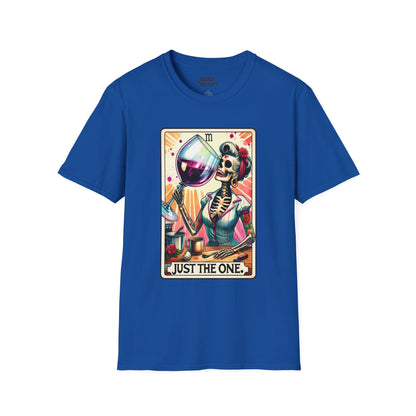 Just The One Wine Tarot T-Shirt Royal / S gift_idea unique_gift personalised_gift
