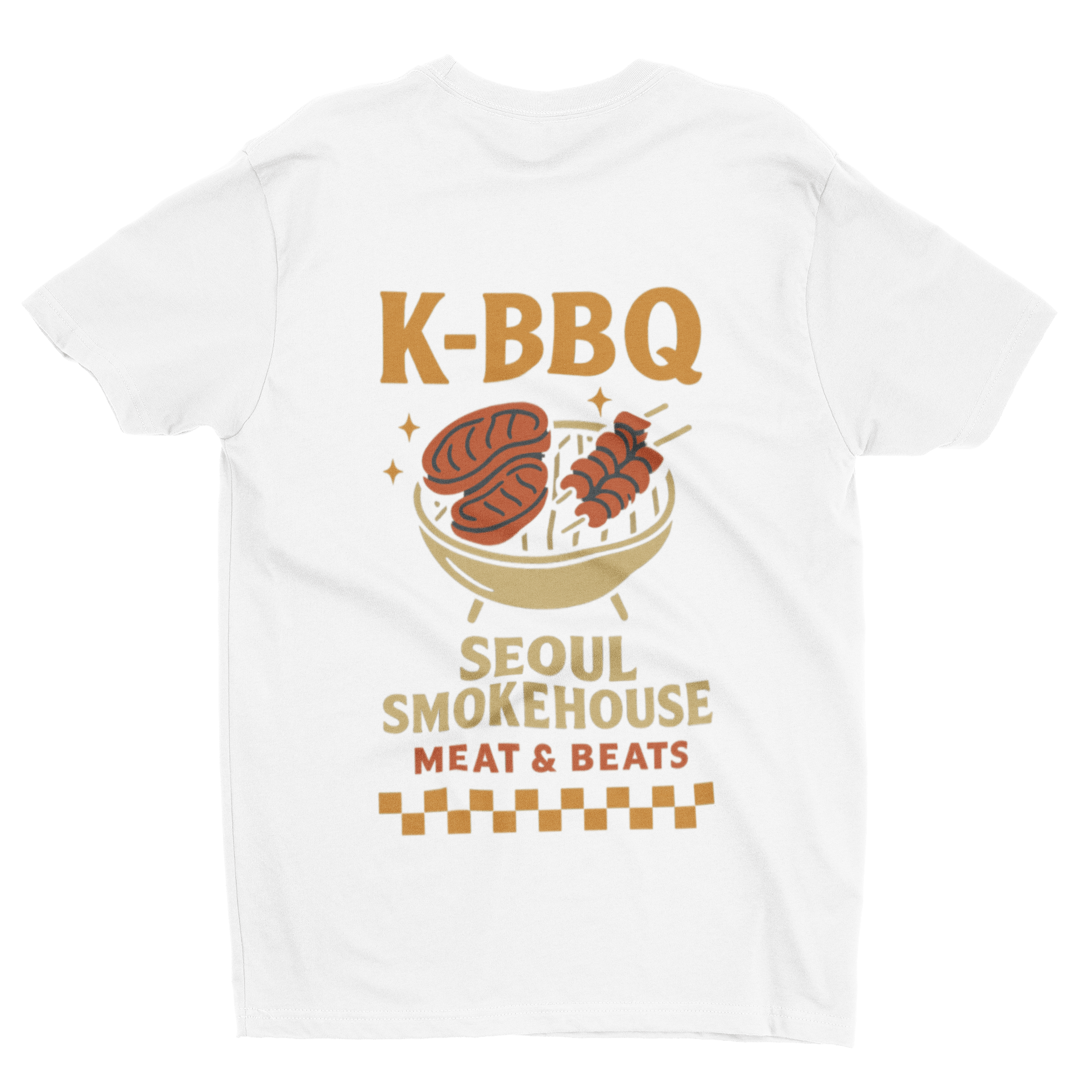 K-BBQ T-Shirt – Seoul Smokehouse Retro Food Tee gift_idea unique_gift personalised_gift