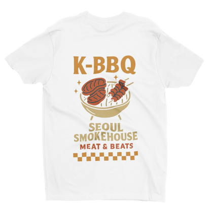 K-BBQ T-Shirt – Seoul Smokehouse Retro Food Tee gift_idea unique_gift personalised_gift