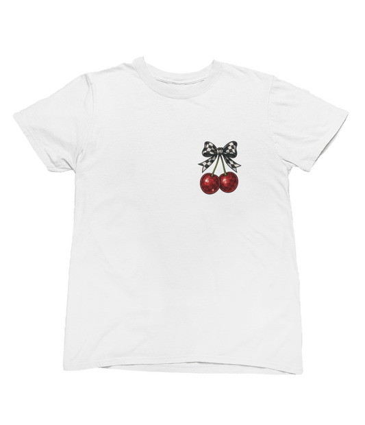 Kids Cherry T-Shirt & Shorts Set | Cute Summer Outfit for Girls gift_idea unique_gift personalised_gift