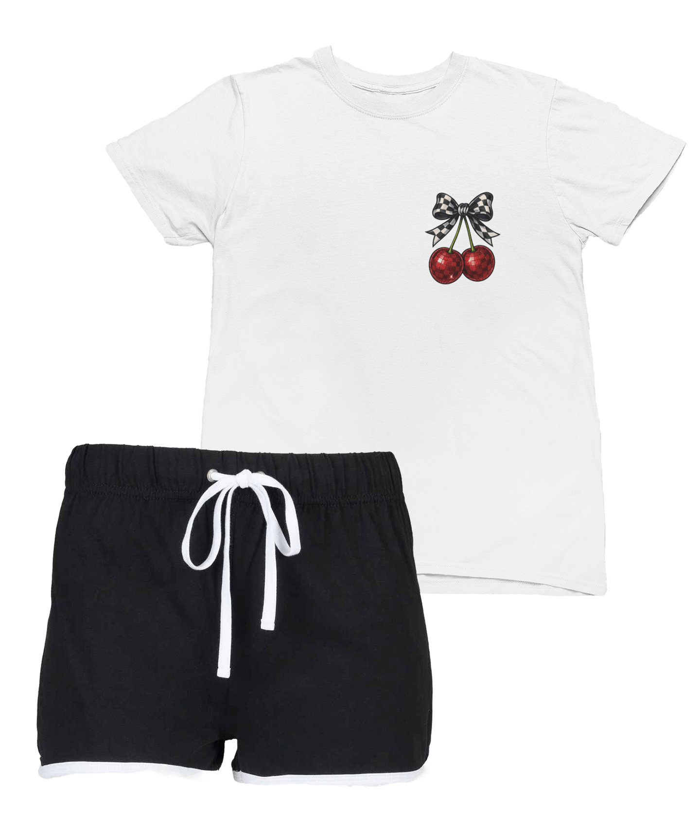 Kids Cherry T-Shirt & Shorts Set | Cute Summer Outfit for Girls 5-6 years gift_idea unique_gift personalised_gift