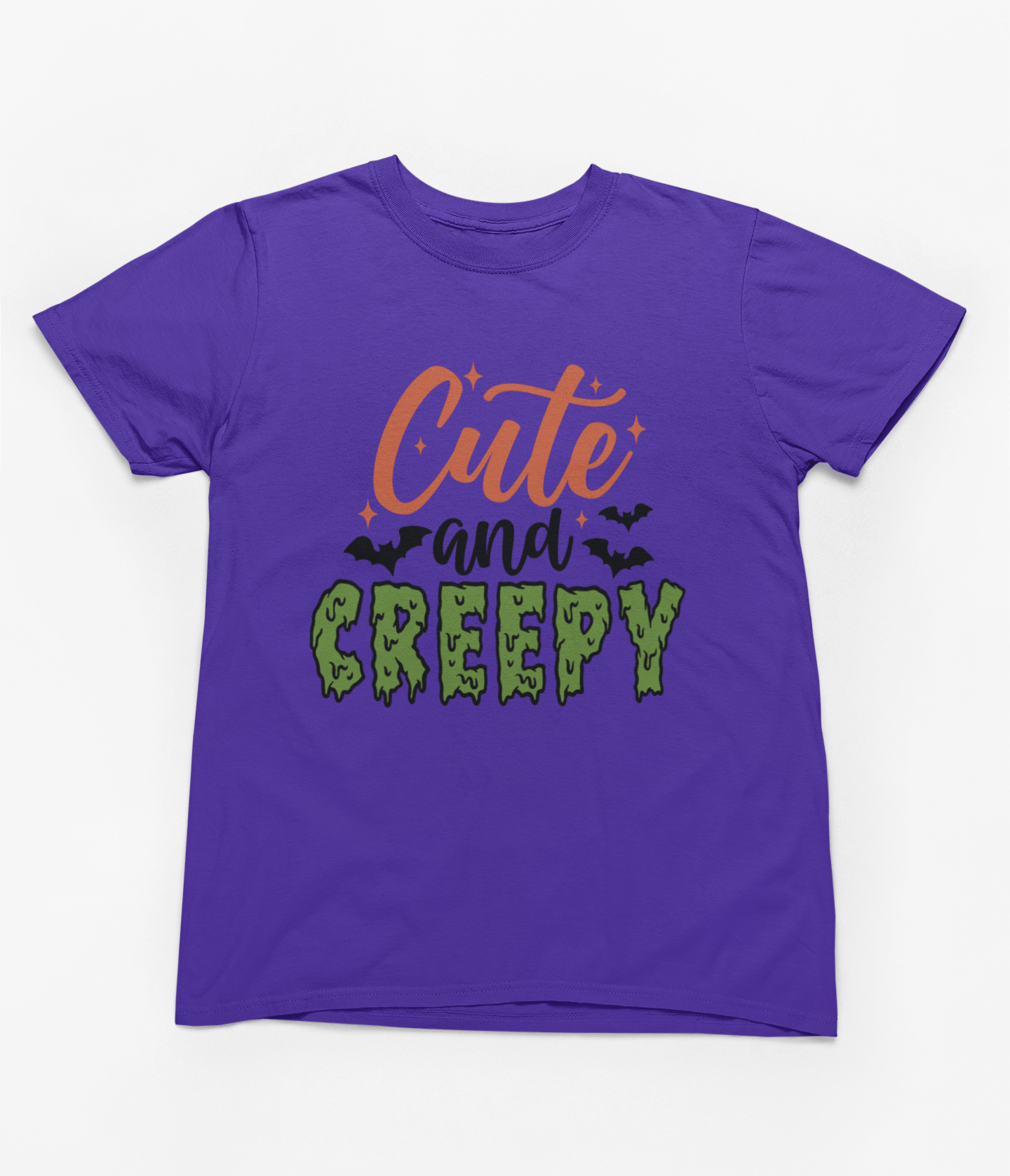 Kids Cute and Creepy Halloween Sweatshirt | Spooky Fun Jumper T-Shirt / 3-4 years / Purple gift_idea unique_gift personalised_gift