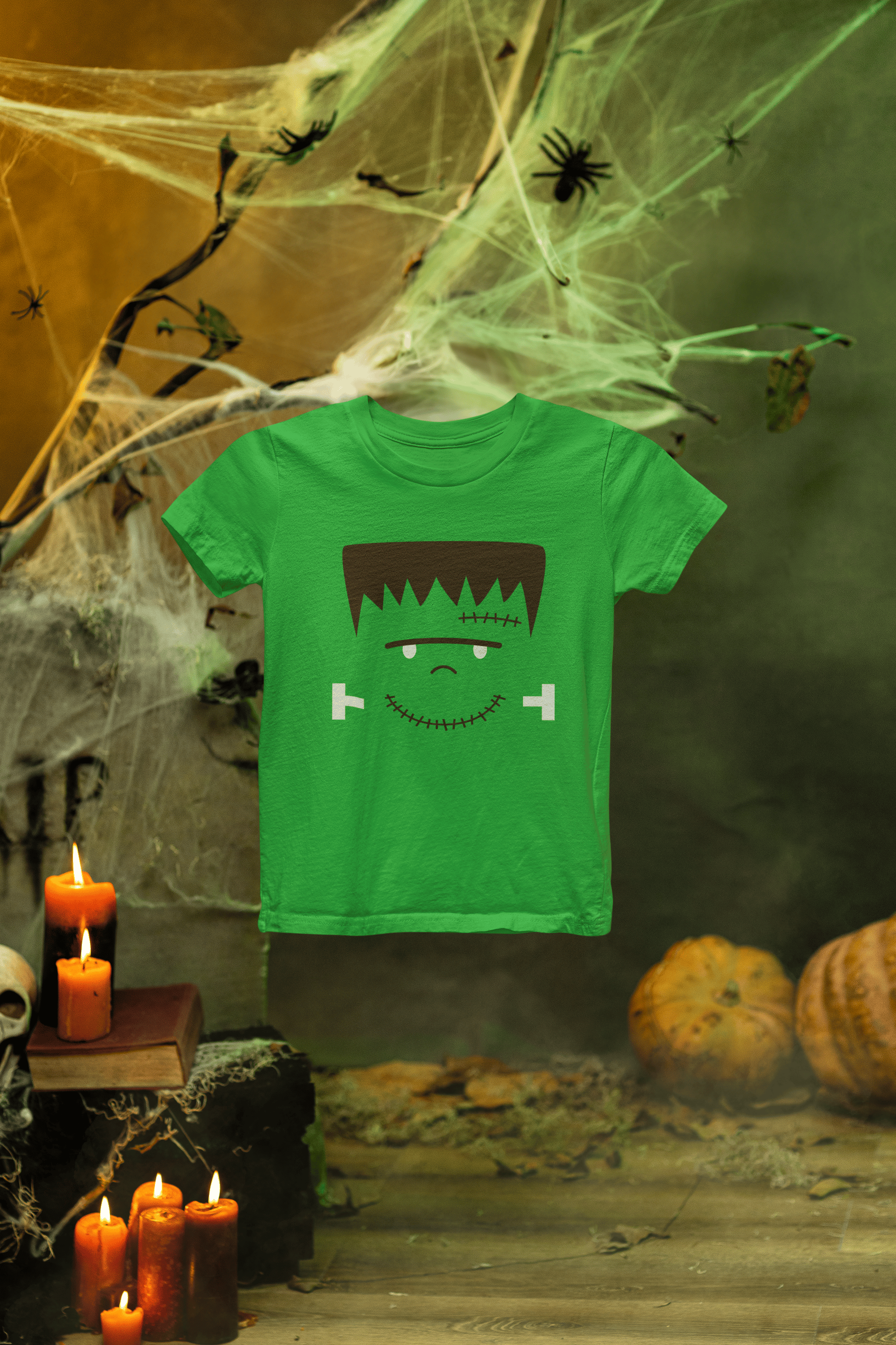 Kids Frankenstein Halloween Sweatshirt | Green Monster Jumper gift_idea unique_gift personalised_gift