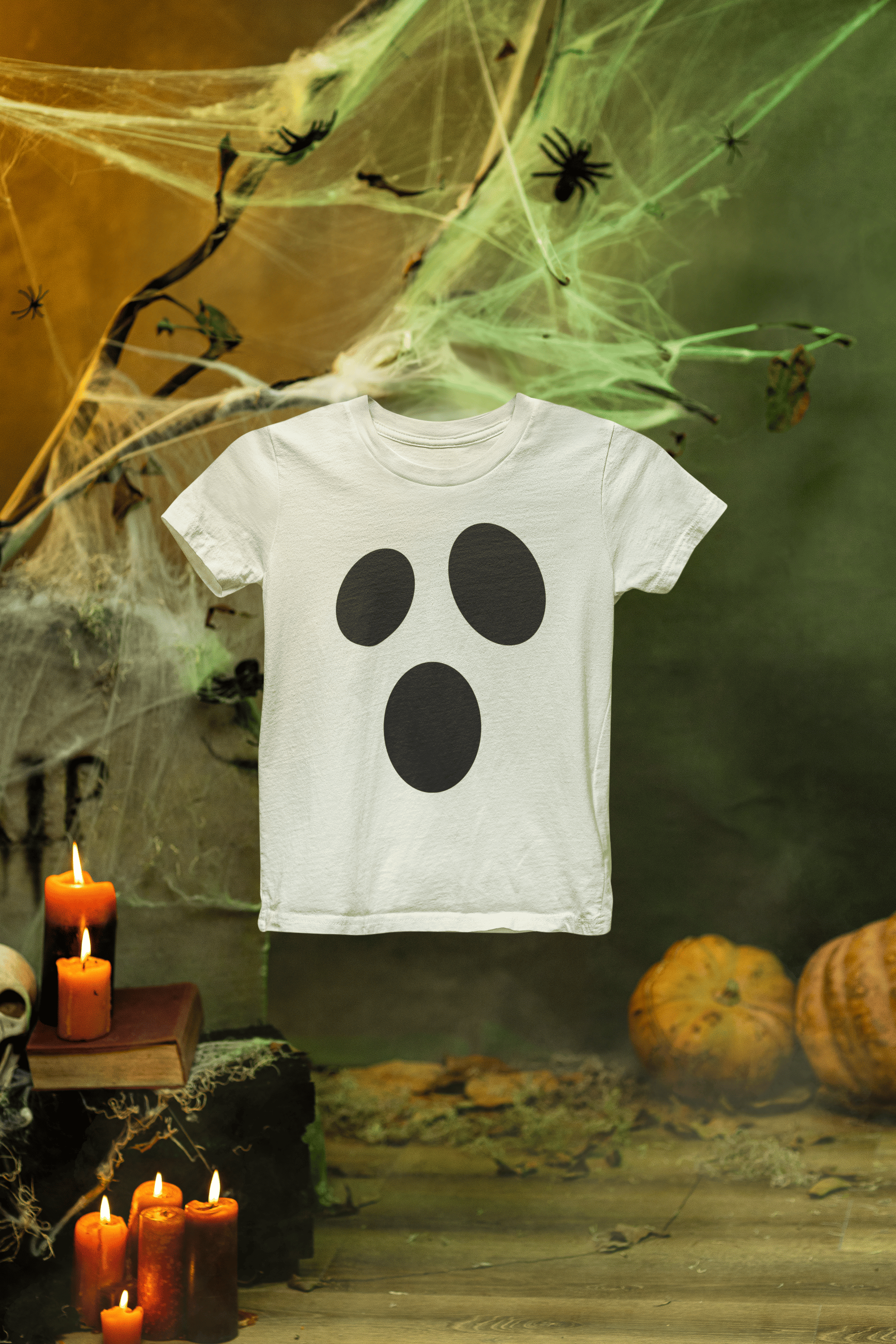Kids Ghost Face Halloween Sweatshirt | Cute Spooky Jumper gift_idea unique_gift personalised_gift
