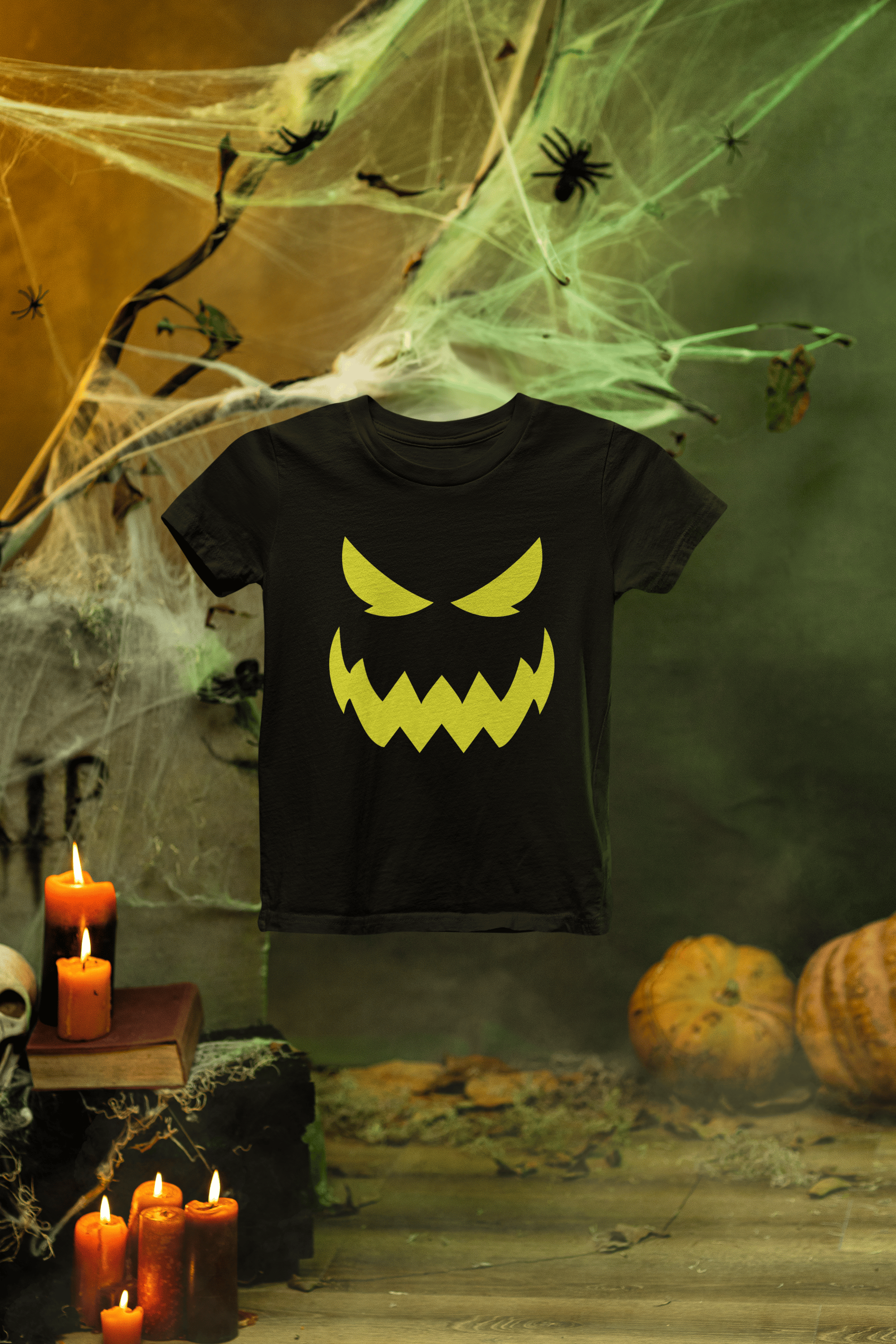 Kids Jack-O’-Lantern Face Halloween Sweatshirt | Pumpkin Jumper gift_idea unique_gift personalised_gift