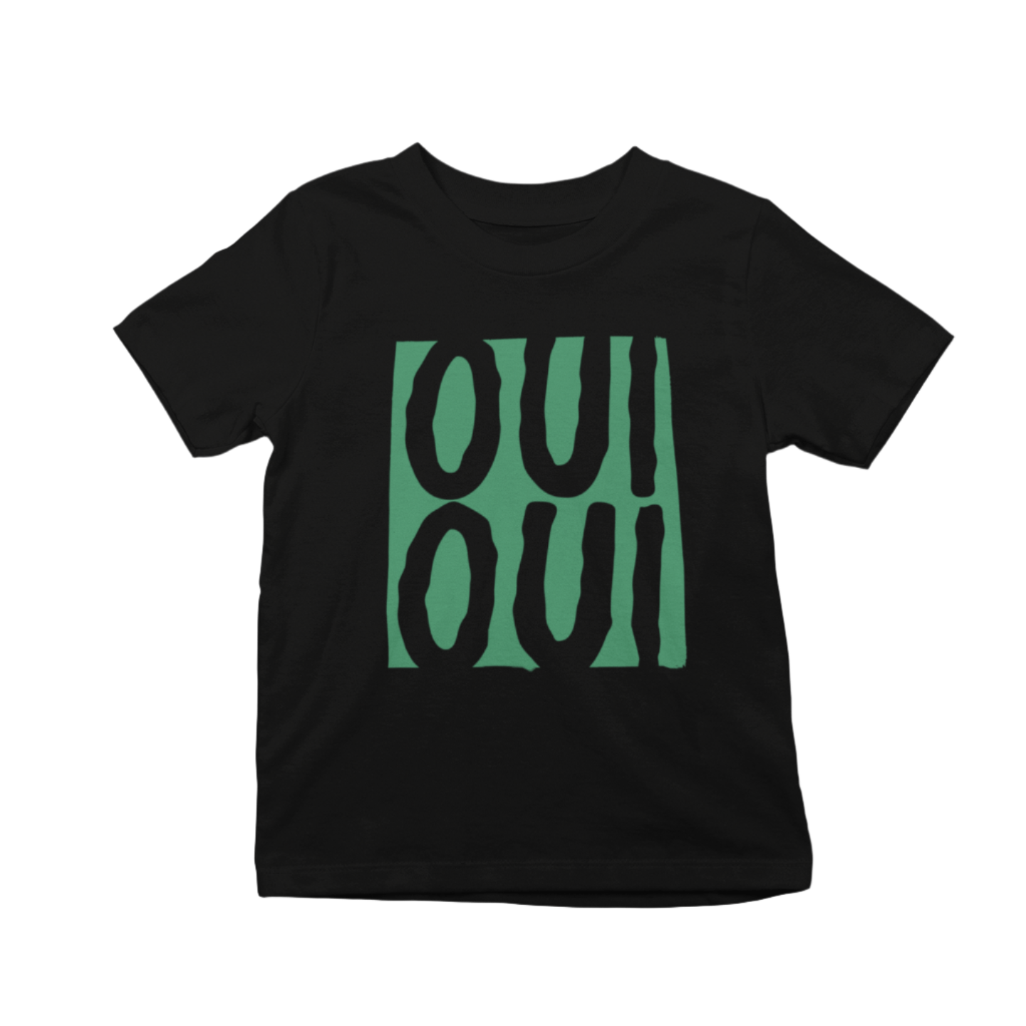Kids Oui Oui Graphic T-Shirt | French-Inspired Retro Tee Black / 5-6 years gift_idea unique_gift personalised_gift