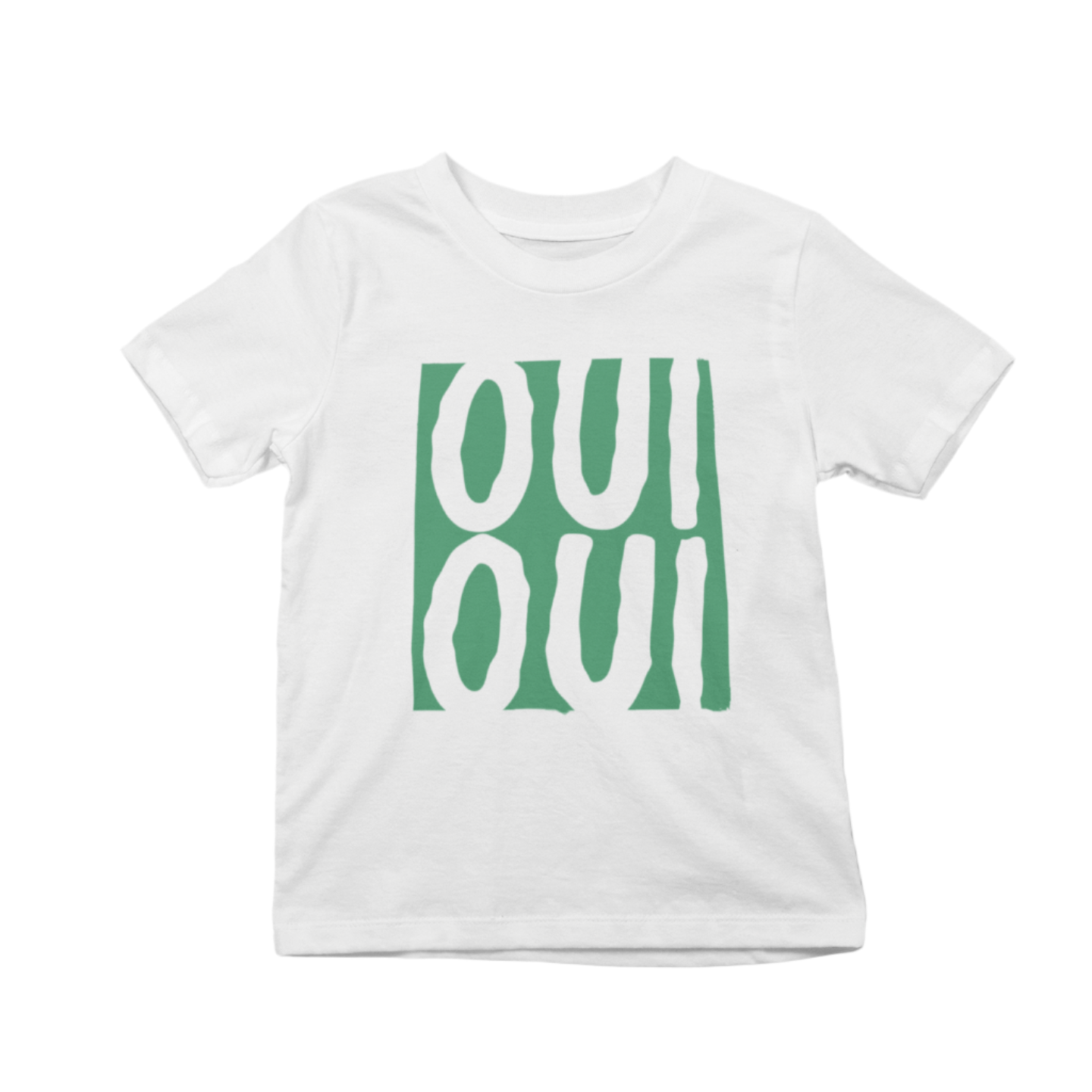 Kids Oui Oui Graphic T-Shirt | French-Inspired Retro Tee White / 5-6 years gift_idea unique_gift personalised_gift