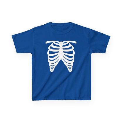 Kids Skeleton Rib Cage Halloween T-Shirt Royal / XS gift_idea unique_gift personalised_gift