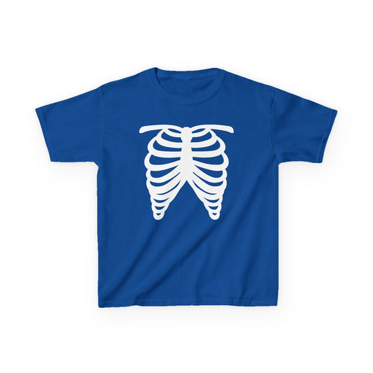 Kids Skeleton Rib Cage Halloween T-Shirt Royal / XS gift_idea unique_gift personalised_gift