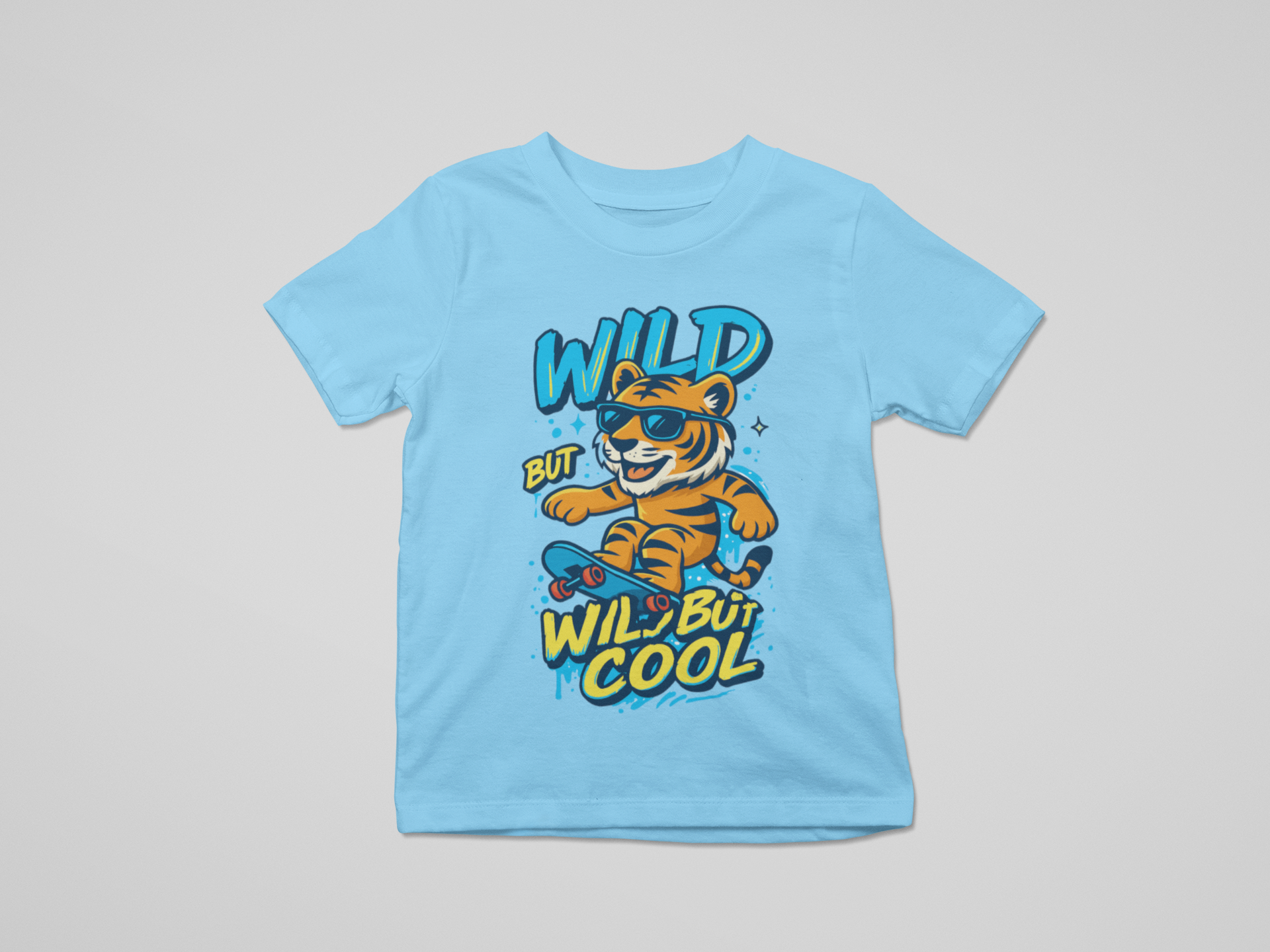 Cool Animal Kids T-Shirt Set (3 Pack) | Shark, Tiger & Wolf Graphic Tees