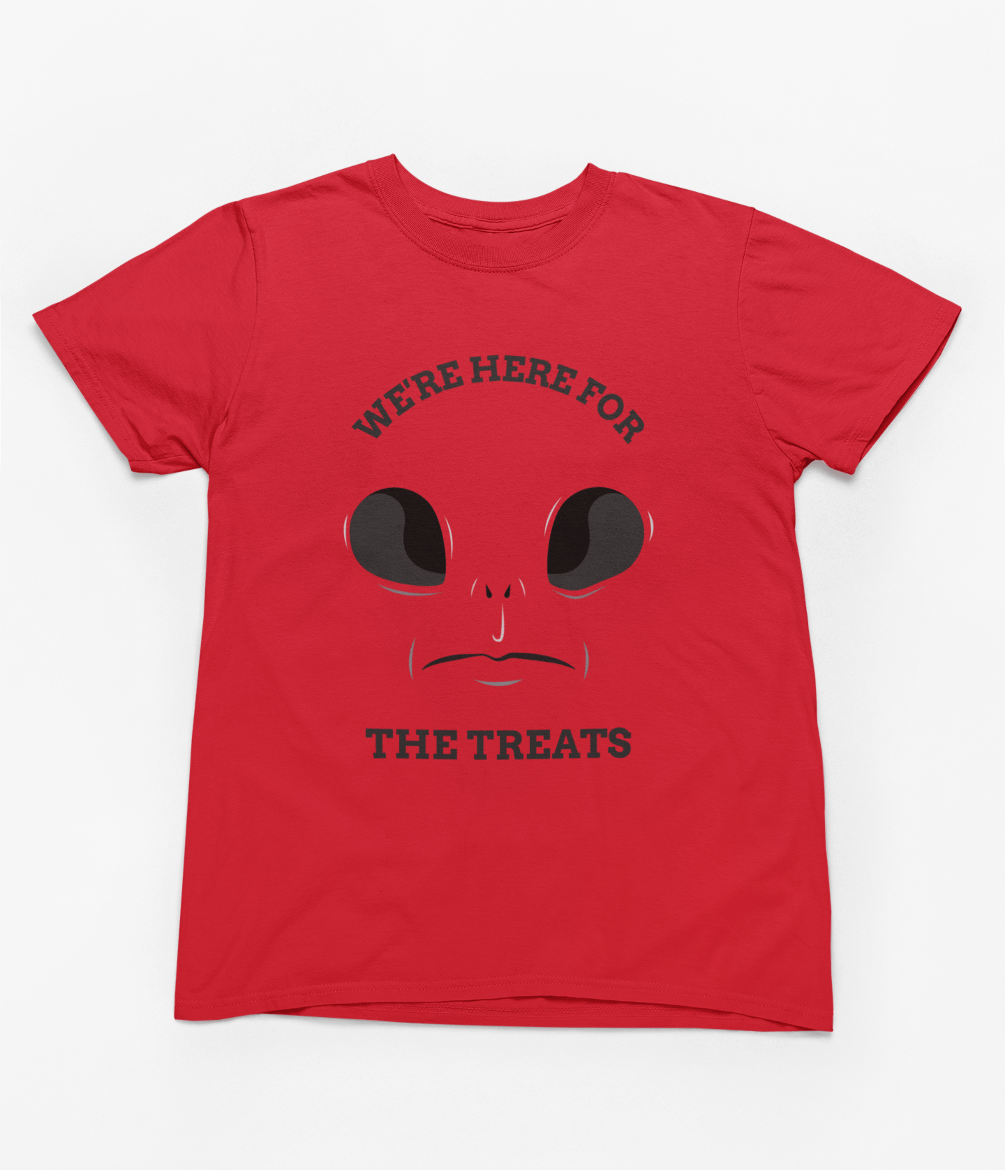 Kids We’re Here for the Treats Sweatshirt | Alien Halloween Jumper gift_idea unique_gift personalised_gift