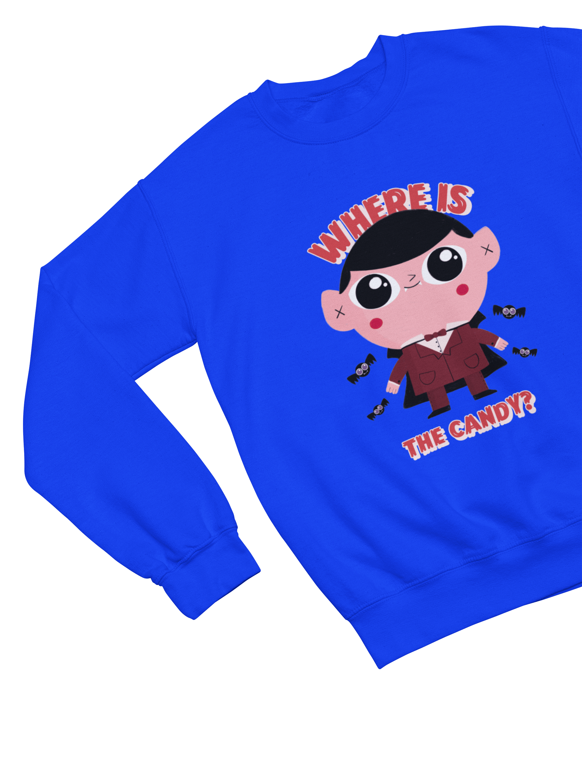 Kids Where Is the Candy? Halloween Sweatshirt | Funny Trick-or-Treat Jumper Sweatshirt / 3-4 years gift_idea unique_gift personalised_gift