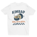 Kimbap T-Shirt – Roll with Seoul Retro Food Tee gift_idea unique_gift personalised_gift