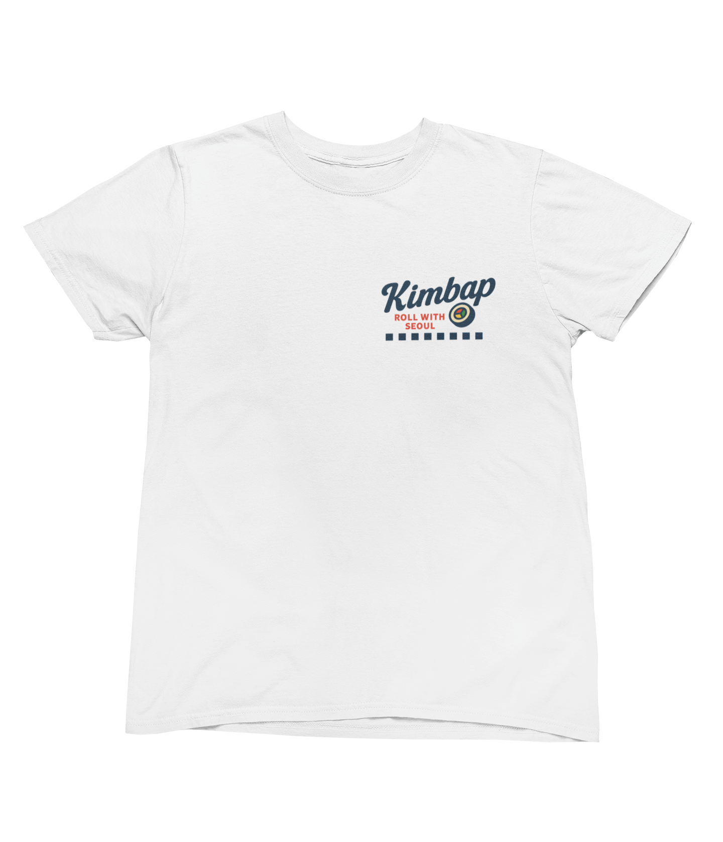 Kimbap T-Shirt – Roll with Seoul Retro Food Tee gift_idea unique_gift personalised_gift