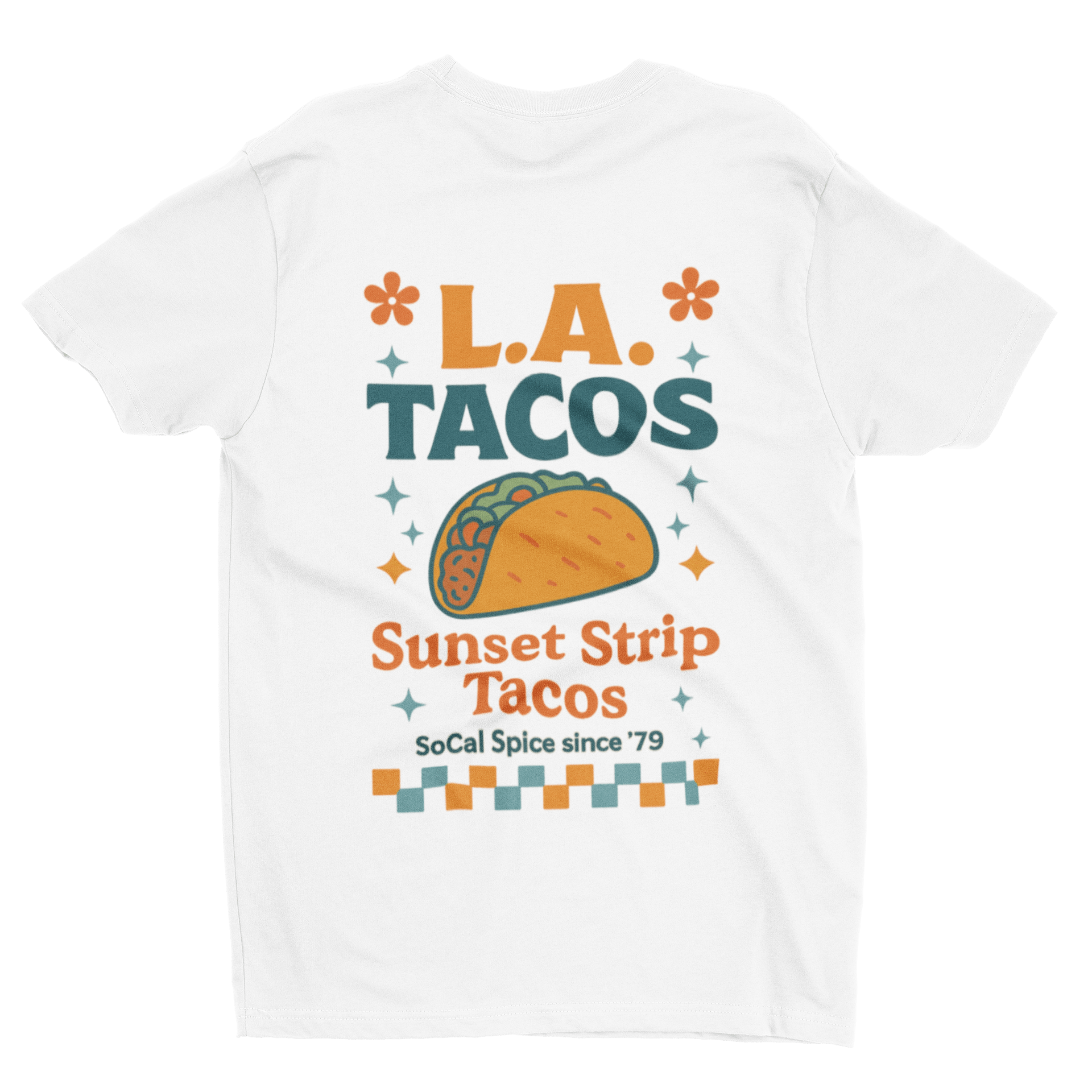 L.A. Tacos T-Shirt – Sunset Strip Retro Street Food Tee gift_idea unique_gift personalised_gift