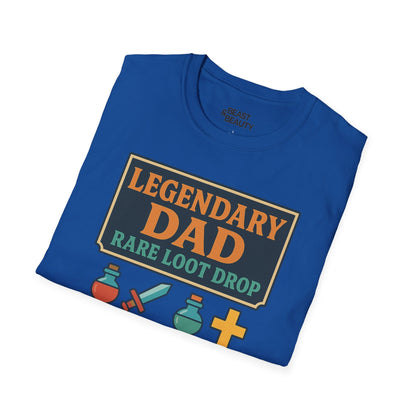 legendary dad loot drop t-shirt - funny gamer dad gift t-shirt uk Christmas gift idea image 4