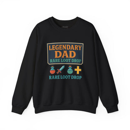 legendary dad rare loot drop sweatshirt black sweatshirt uk Father's Day gift idea