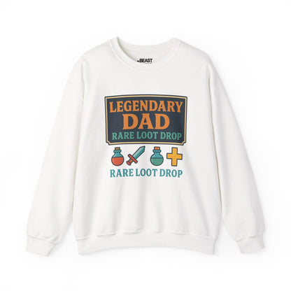 legendary dad rare loot drop sweatshirt white sweatshirt uk Father's Day gift idea