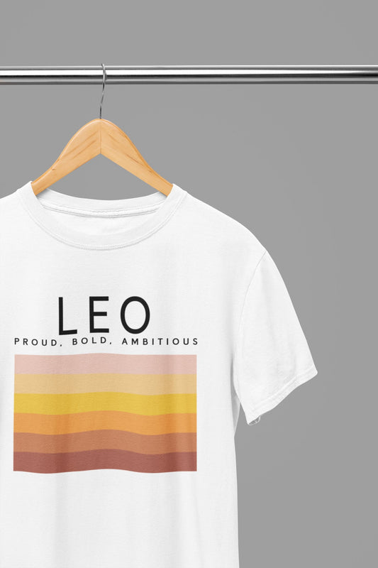 LEO Zodiac Colour Palette T-Shirt - Beast & Beauty Clothing LTD - Zodiac T-Shirt - small - 