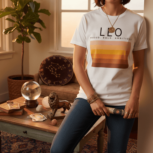 Leo Zodiac Graphic T-Shirt gift_idea unique_gift personalised_gift