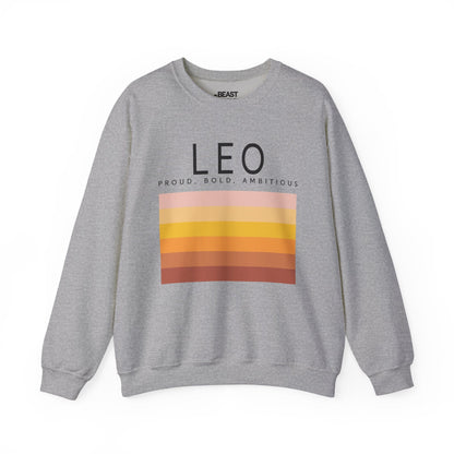 Leo Zodiac Sign Adult Sweatshirt Sport Grey / S gift_idea unique_gift personalised_gift