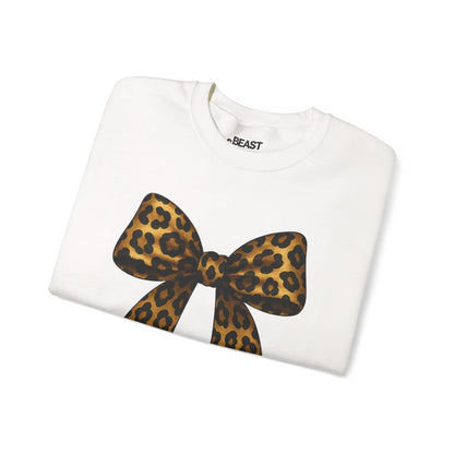 leopard bow sweatshirt sweatshirt uk coquette gift idea image 4