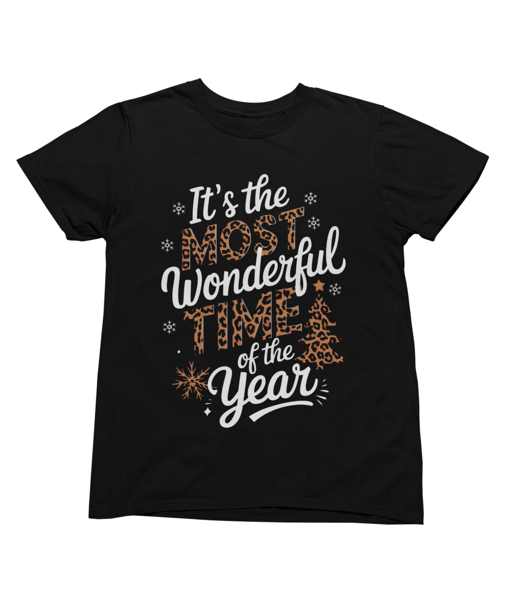 Beast and Beauty T-Shirt / 2XL (Adult) / Black Leopard Print Christmas Sweatshirt – Most Wonderful Time Jumper