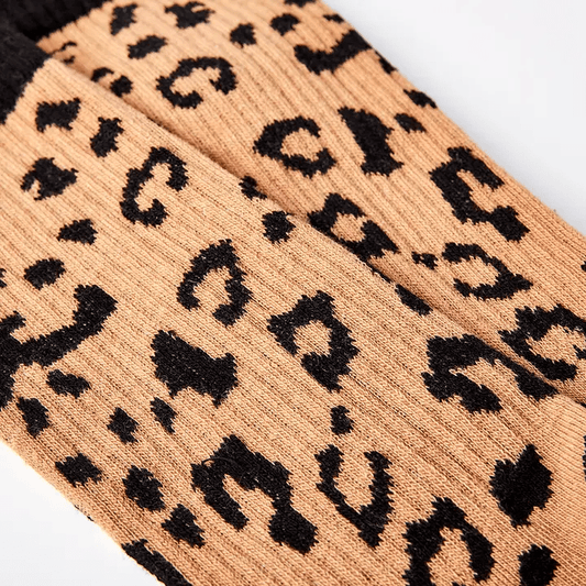 Leopard Print Socks – Fun Unisex Animal Print Socks UK Cotton Rich gift_idea unique_gift personalised_gift