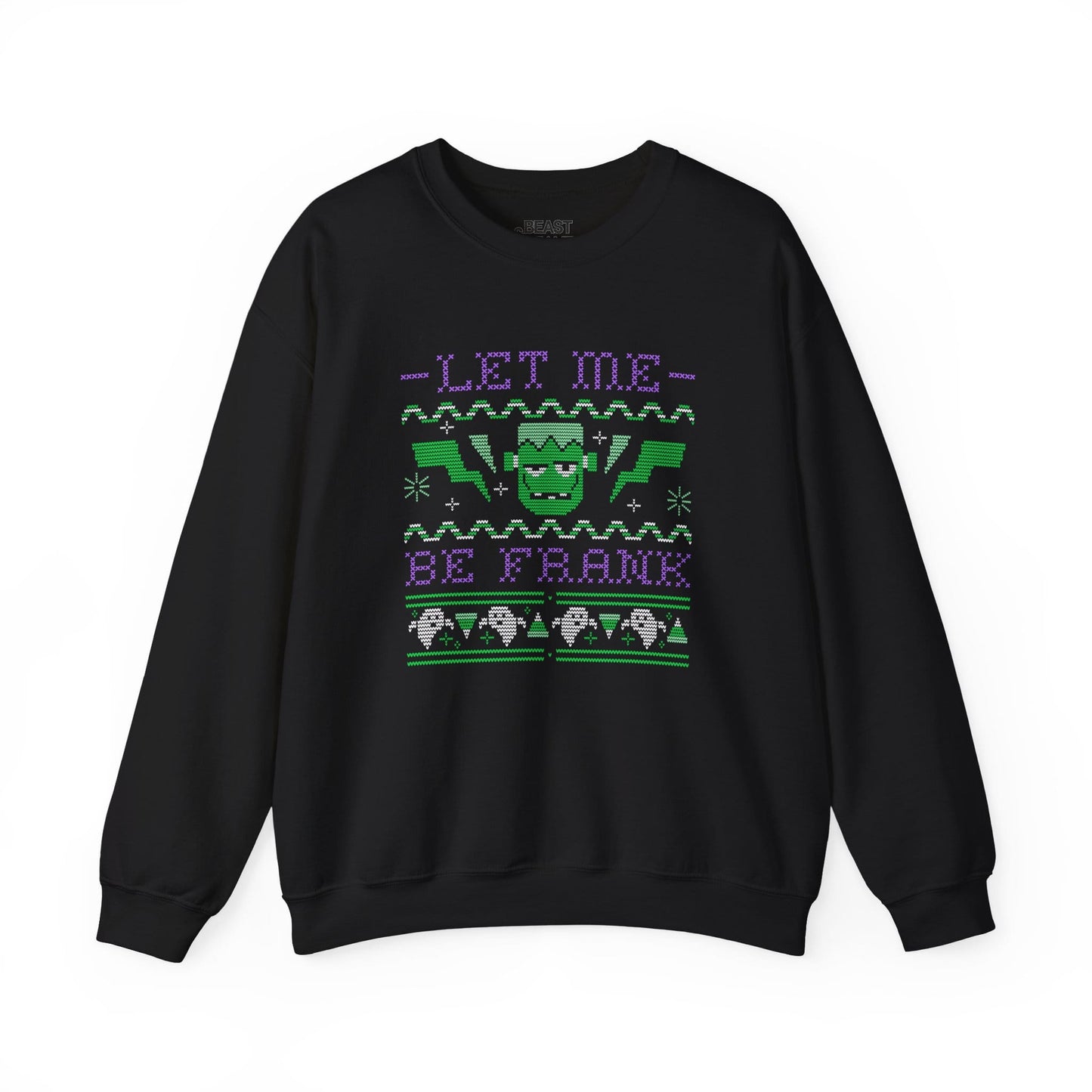 Let Me Be Frank Halloween Sweatshirt Black / S gift_idea unique_gift personalised_gift