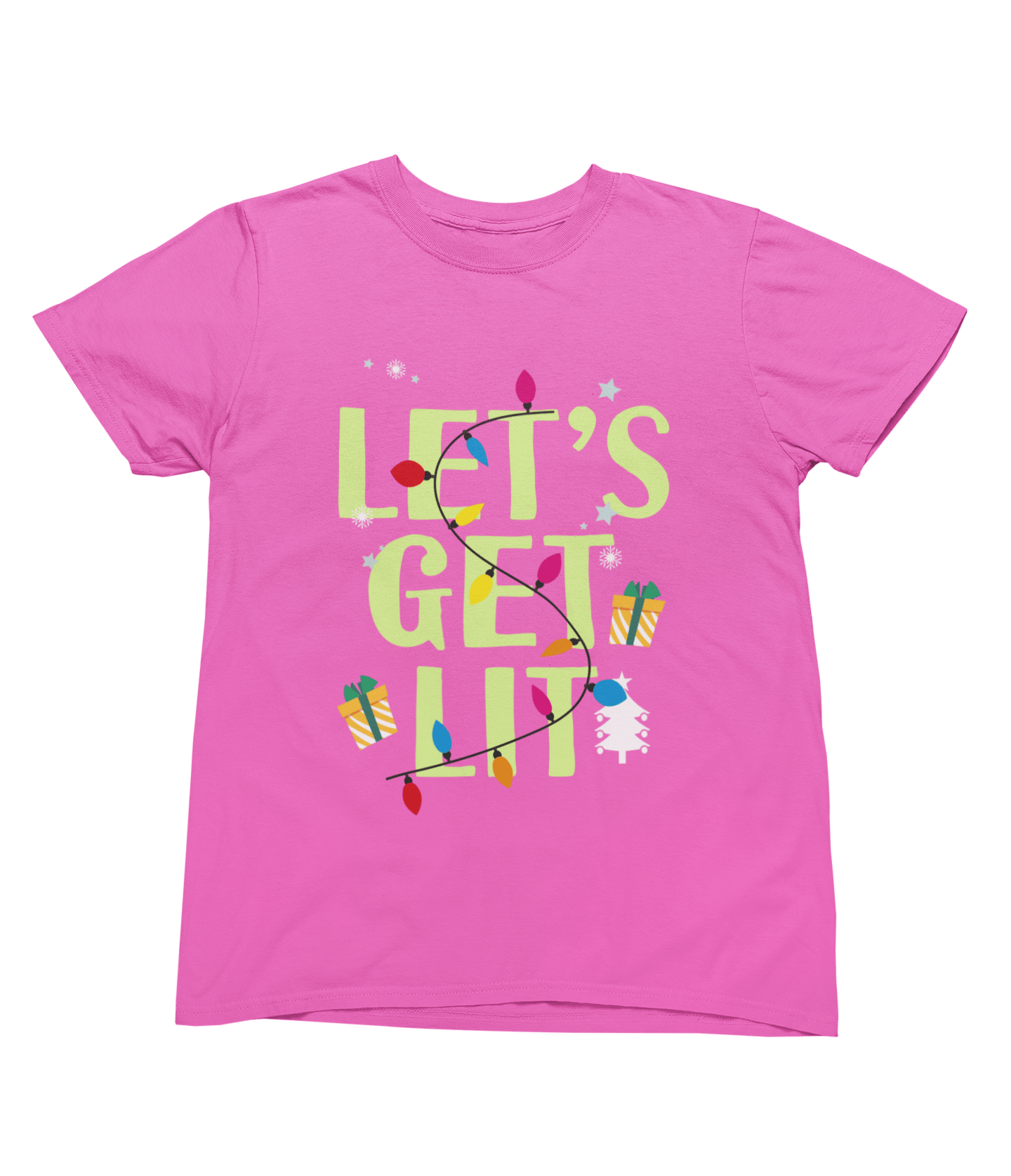 Beast and Beauty T-Shirt / 3XL (Adult) / Pink Let’s Get Lit Christmas Sweatshirt – Funny Holiday Lights Jumper