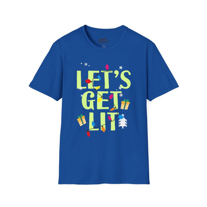 let s get lit christmas t-shirt royal t-shirt uk Christmas gift idea