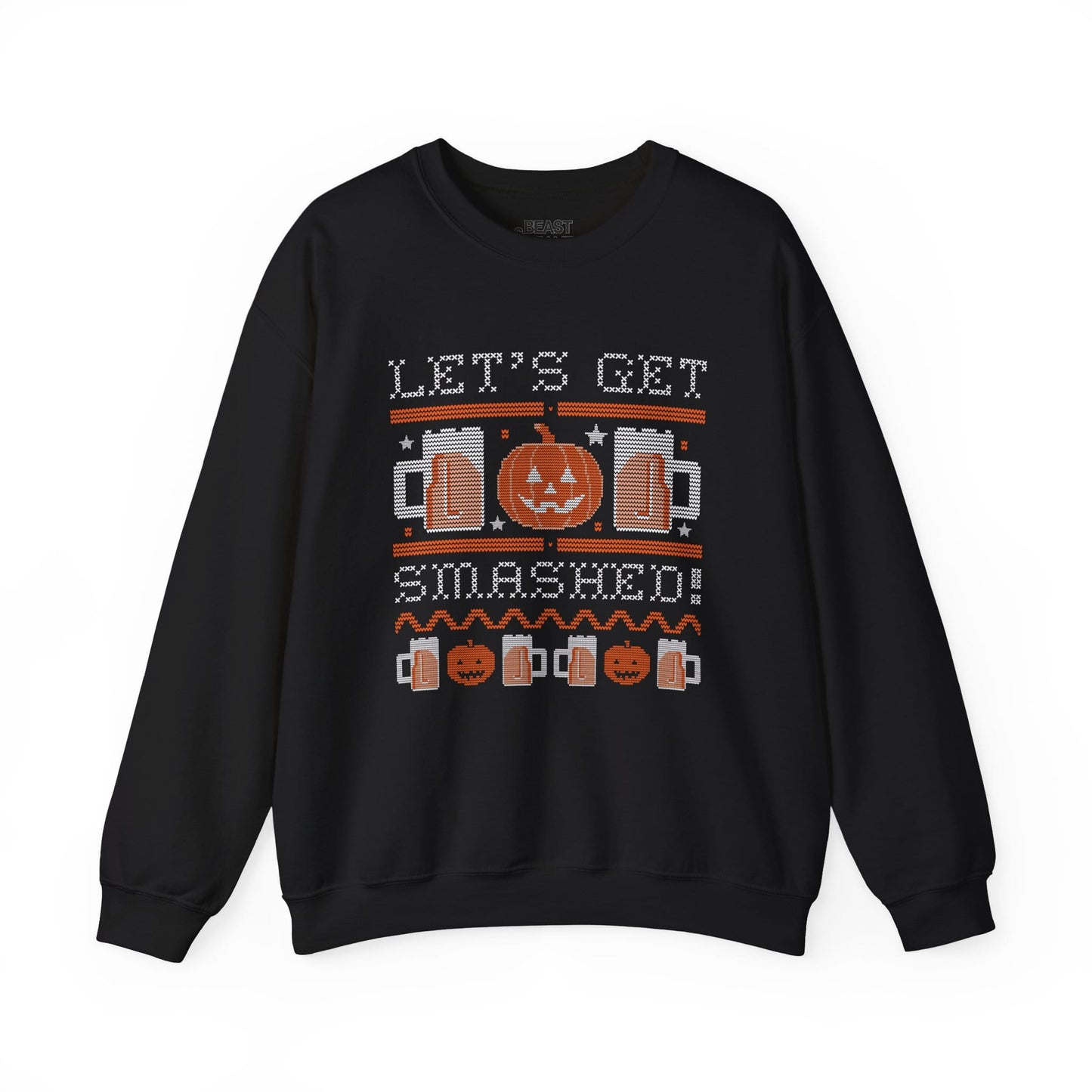 Let’s Get Smashed Funny Halloween Sweatshirt Black / S gift_idea unique_gift personalised_gift